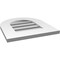 Ekena Millwork Round Top Surface Mount PVC Gable Vent: Functional, w/ 3-1/2"W x 1"P Standard Frame, 16"W x 18"H GVPRT16X1801SF - alternate 2